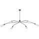 Altman 6 Light 80 inch Gunmetal Chandelier Ceiling Light