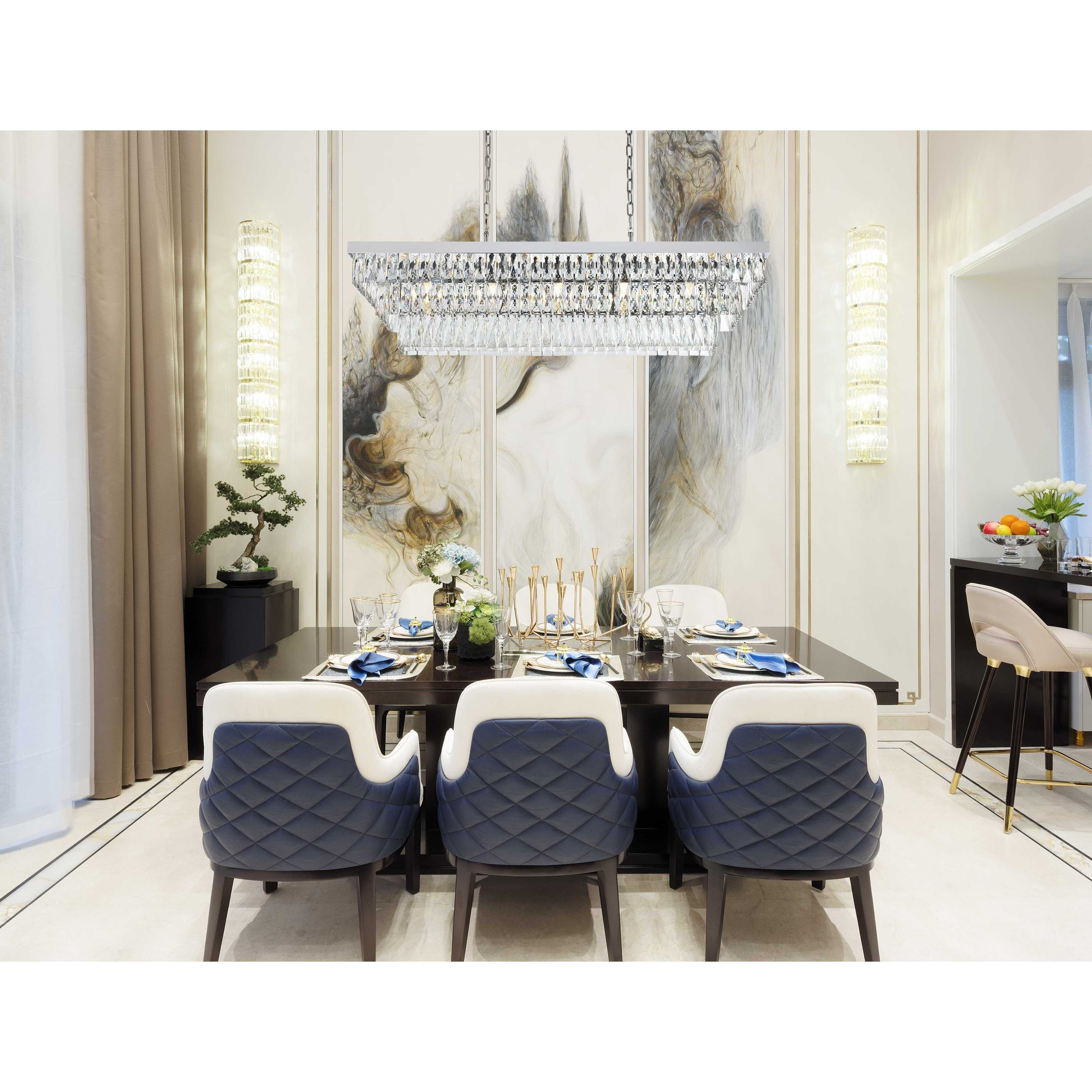 Josephine 17 Light 16 inch Chrome Chandelier Ceiling Light