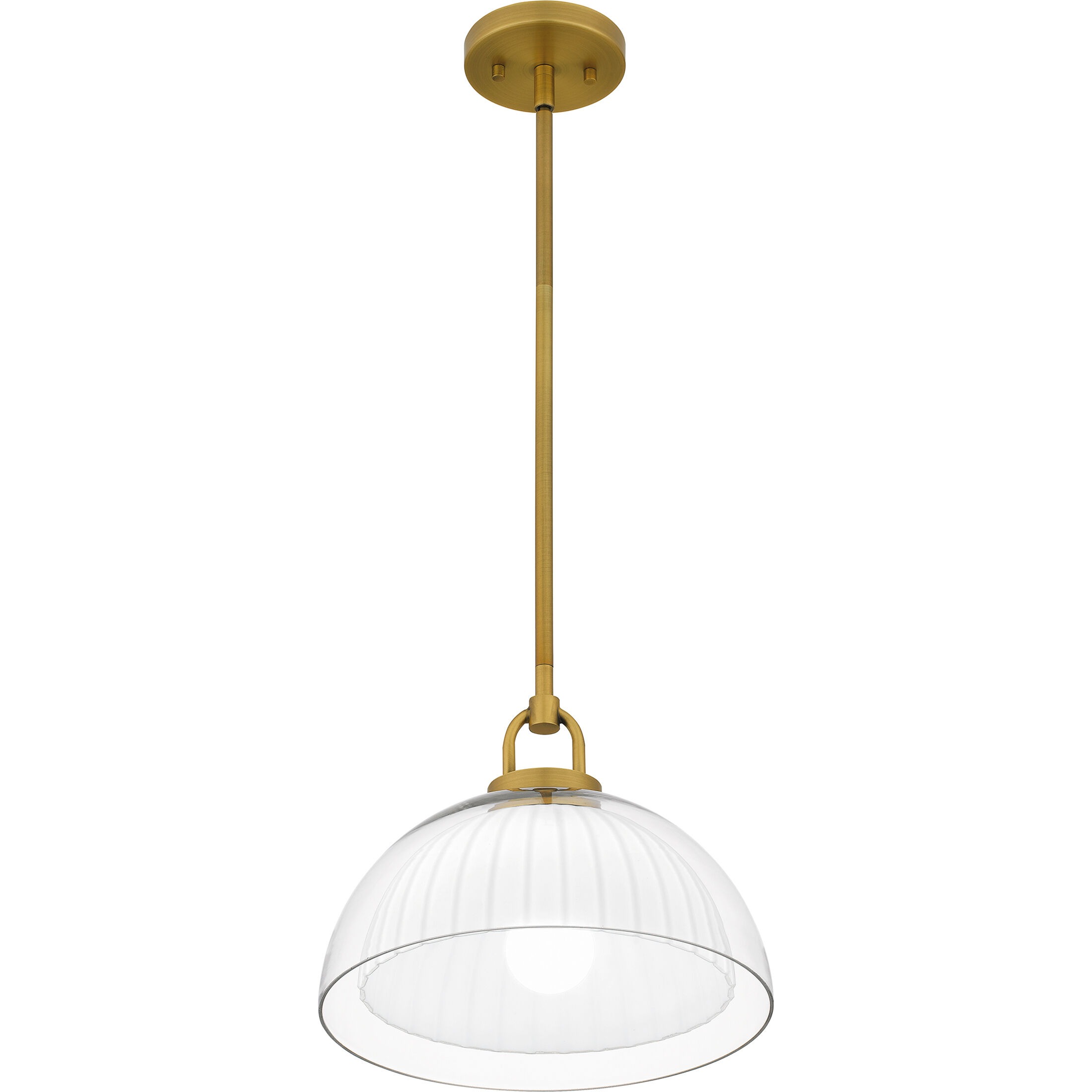 Jansen 1 Light 12 inch Brushed Gold Pendant Ceiling Light