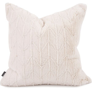 Square 20 inch Angora Natural Pillow