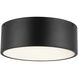 Alora Mood Brisbane 2 Light 12 inch Matte Black Flush Mount Ceiling Light