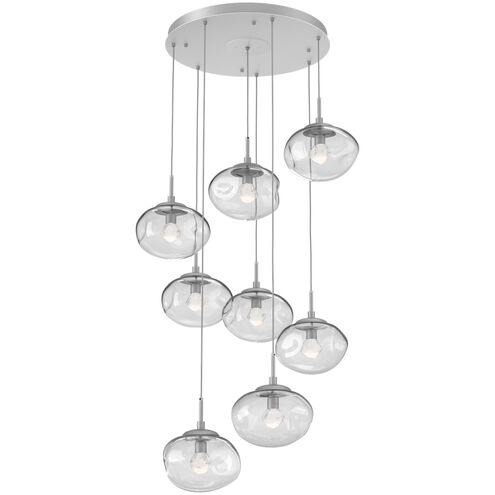 Nova LED LED Classic Silver Chandelier Ceiling Light, Round Multi-Pendant