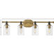 Halstead LED 32 inch Heritage Brass Vanity Light Wall Light