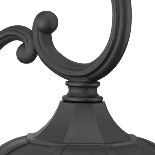Verdae 1 Light 13 inch Textured Black Outdoor Wall Lantern, Small, Design Series