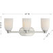 Baldwin 3 Light 23 inch Satin Nickel Bathroom Vanity Light Wall Light, Essentials