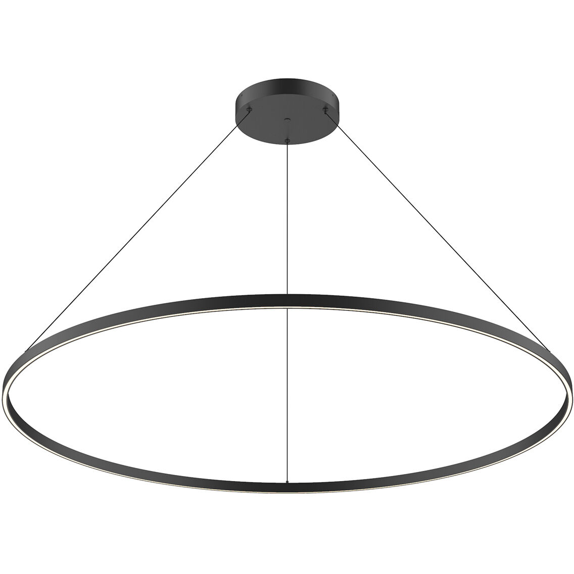 Cerchio Pendant Ceiling Light in Black