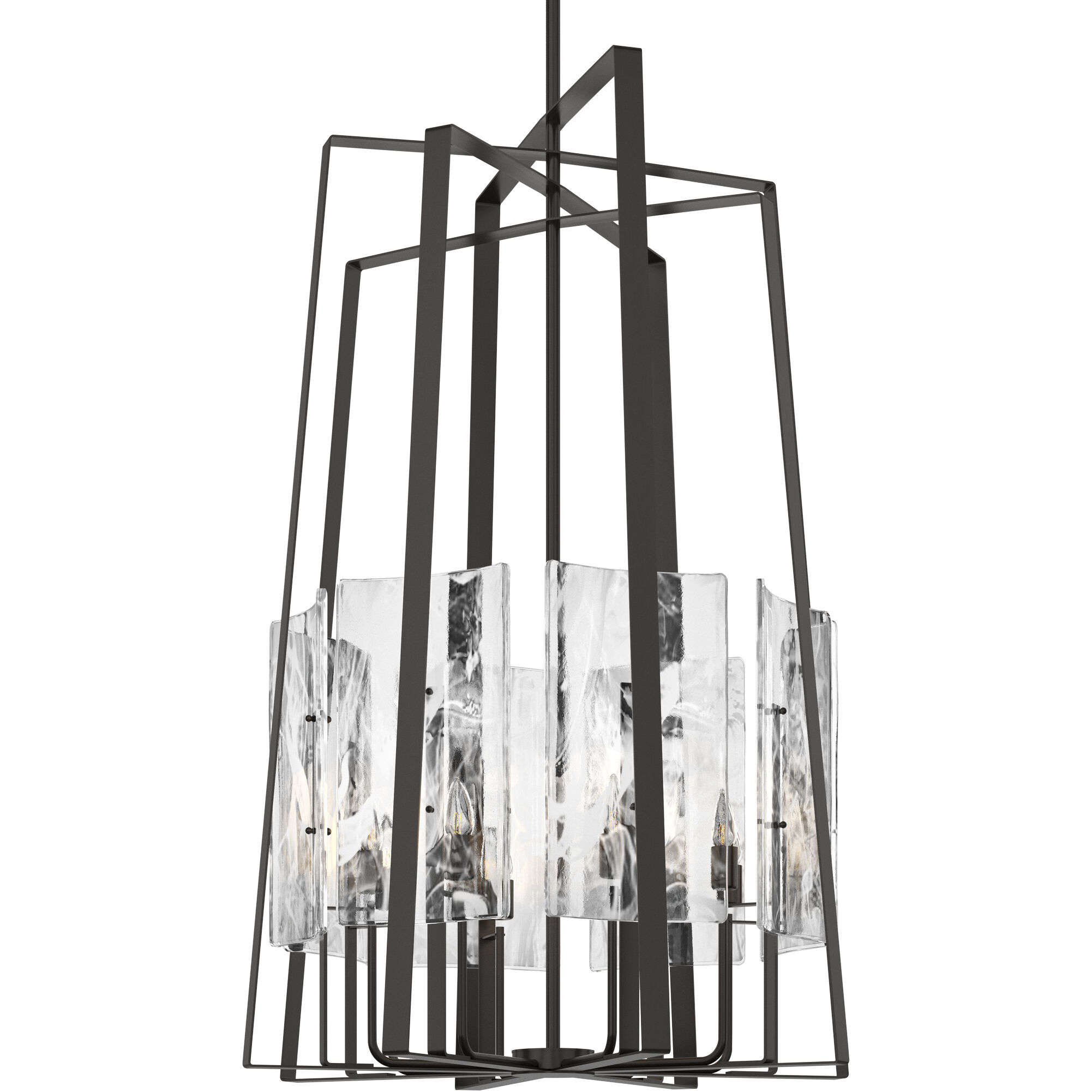 Arc 8 Light 34.4 inch Oil Rubbed Bronze Pendant Ceiling Light, Tall