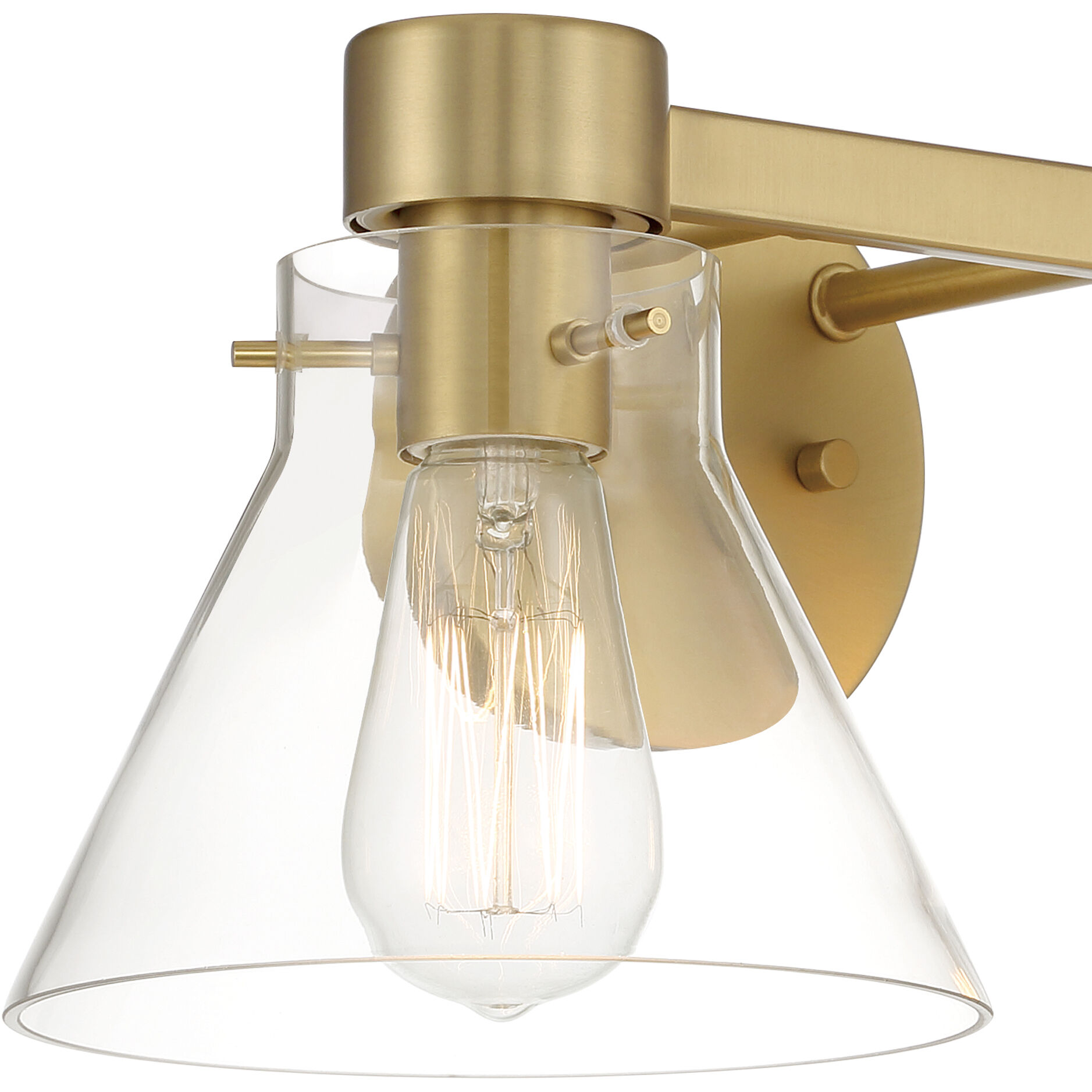 Willow Creek 2 Light 16.5 inch Brushed Gold Vanity Light Wall Light