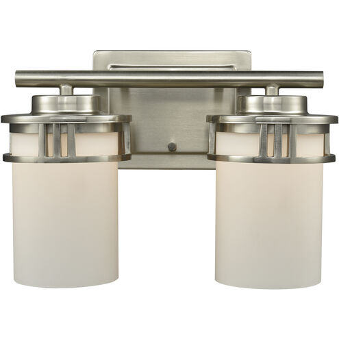 Ravendale 2 Light 12 inch Brushed Nickel Vanity Light Wall Light