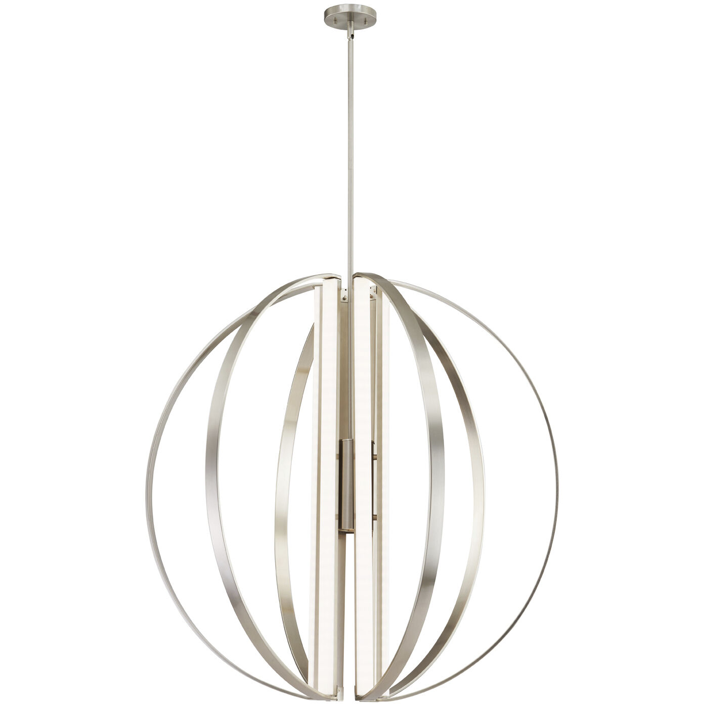 Liv LED 36 inch Brushed Nickel Chandelier Ceiling Light