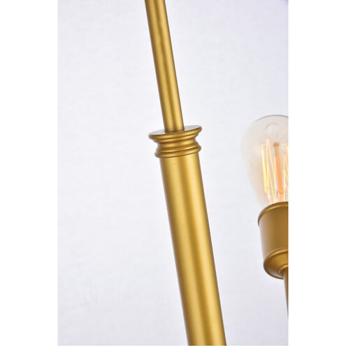 Axel 6 Light 17 inch Brass Pendant Ceiling Light