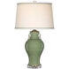 Londonderry 27.25 inch 150 watt Green and Clear Table Lamp Portable Light