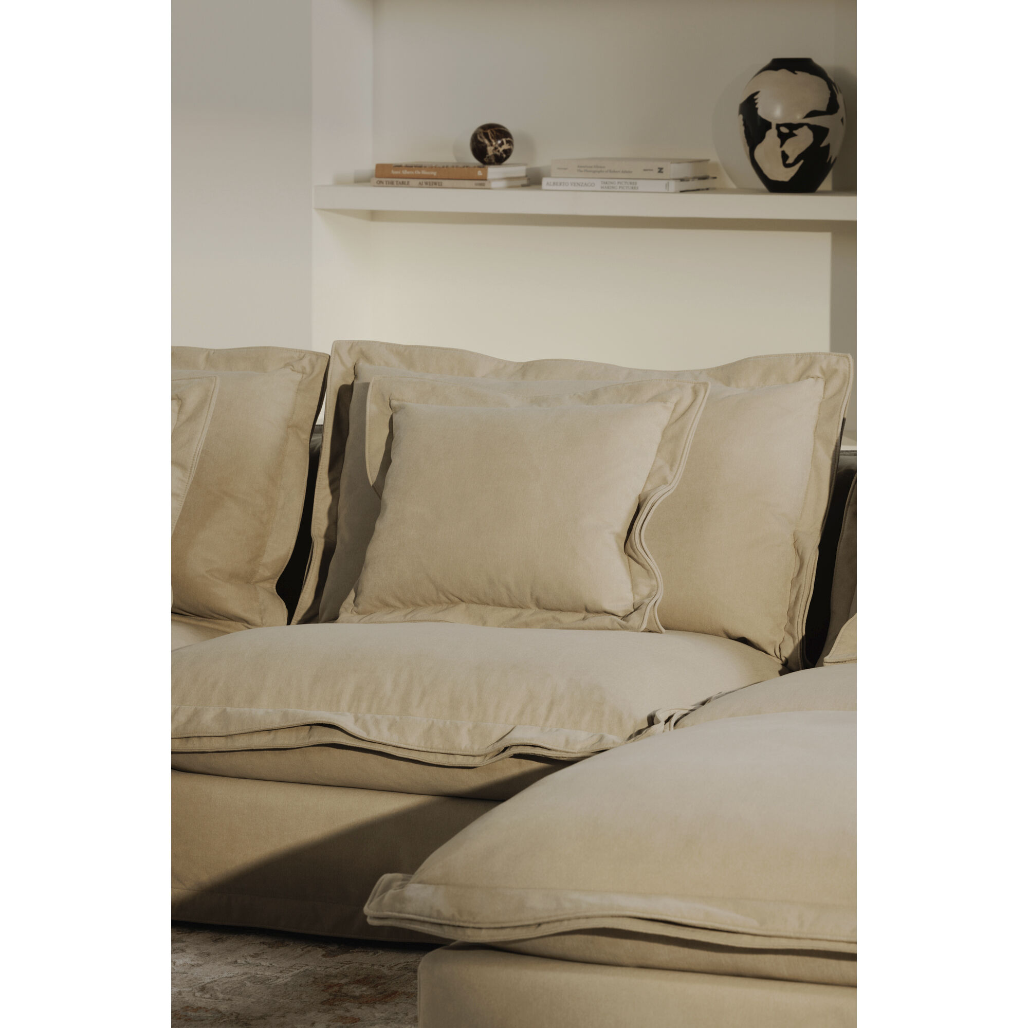 Olivia Beige Occasional Chair, Right