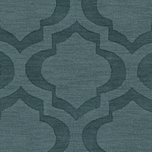 Central Park 93 X 93 inch Medium Green/Teal Handmade Rug, Round