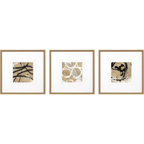 Geometrics Collection Brown Framed Art