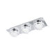 Cisterno LED 5 inch Chrome Wall Ceiling Dual Mount Ceiling Light, Clear and Satin Shade, Damp Rated