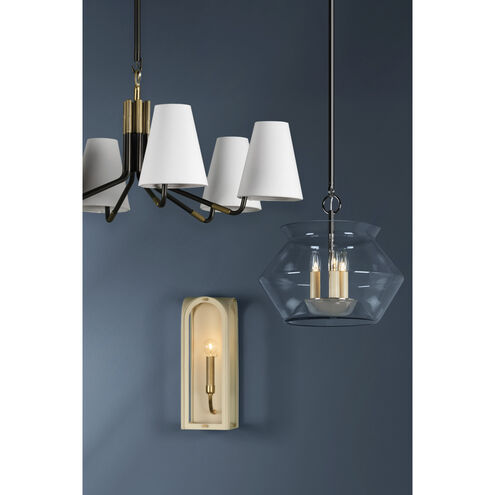 Lincroft 1 Light 6 inch Vintage Gold Leaf and Soft Sand Wall Sconce Wall Light