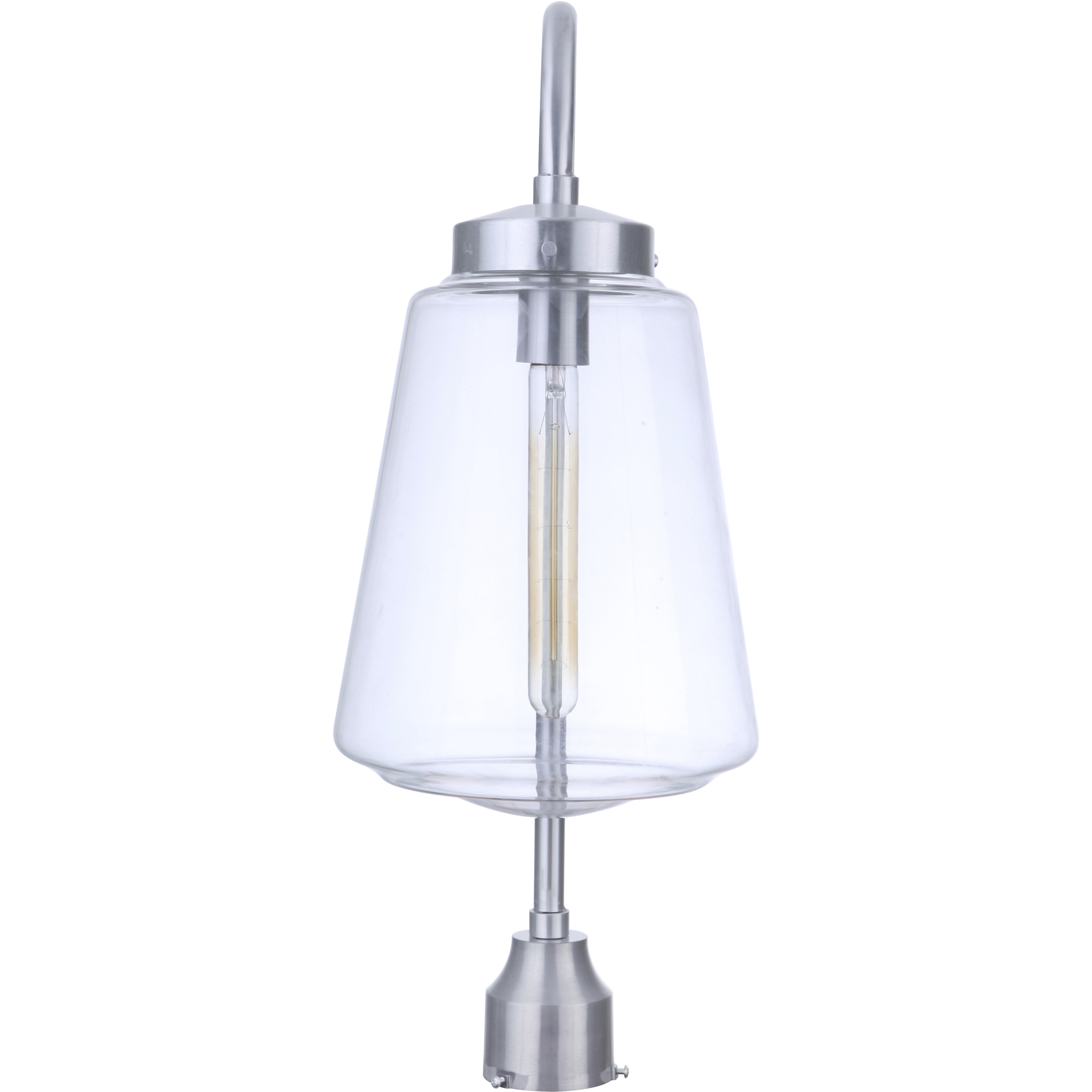 Laclede 1 Light 25.38 inch Satin Aluminum Outdoor Post Mount