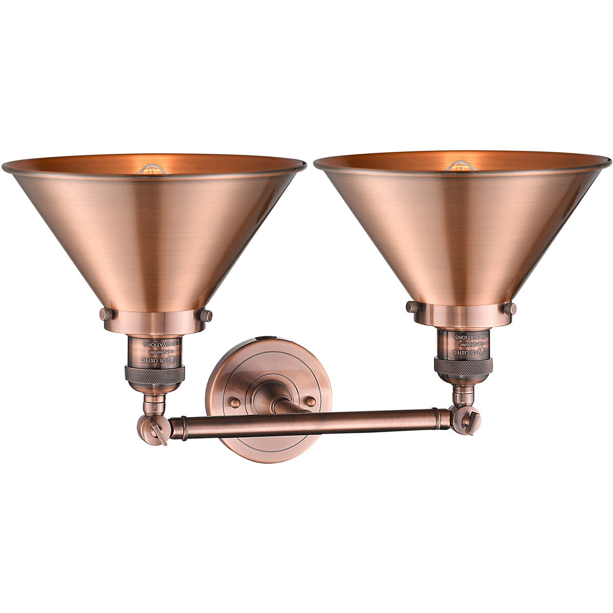 Franklin Restoration Briarcliff LED 19 inch Antique Copper Bath Vanity Light Wall Light, Franklin Restoration