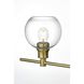 Collier 3 Light 28 inch Satin Gold Bath Sconce Wall Light