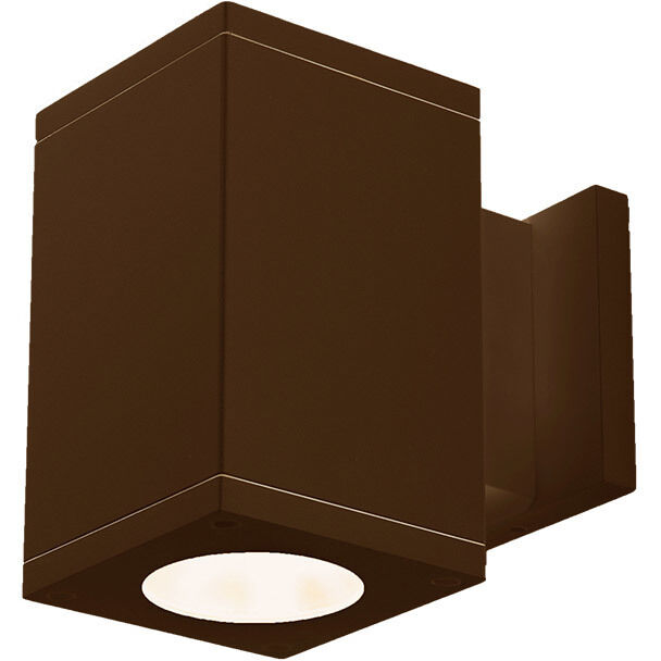 Cube Arch LED 4.5 inch Bronze Sconce Wall Light in Flood, 85, 2700K, Away From Wall