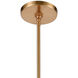Laucala 1 Light 8 inch Satin Brass Mini Pendant Ceiling Light