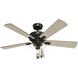 Crestfield 52 inch Noble Bronze with Bleached Grey Pine/Greyed Walnut Blades Ceiling Fan