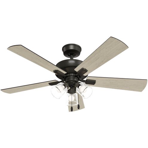 Crestfield 52 inch Noble Bronze with Bleached Grey Pine/Greyed Walnut Blades Ceiling Fan