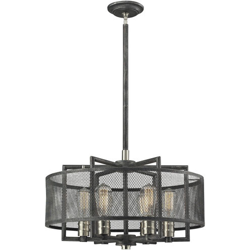 Slatington 6 Light 22 inch Brushed Nickel Chandelier Ceiling Light