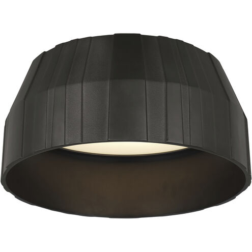 Clodagh Bling LED 15.1 inch Plated Dark Bronze Flushmount Ceiling Light