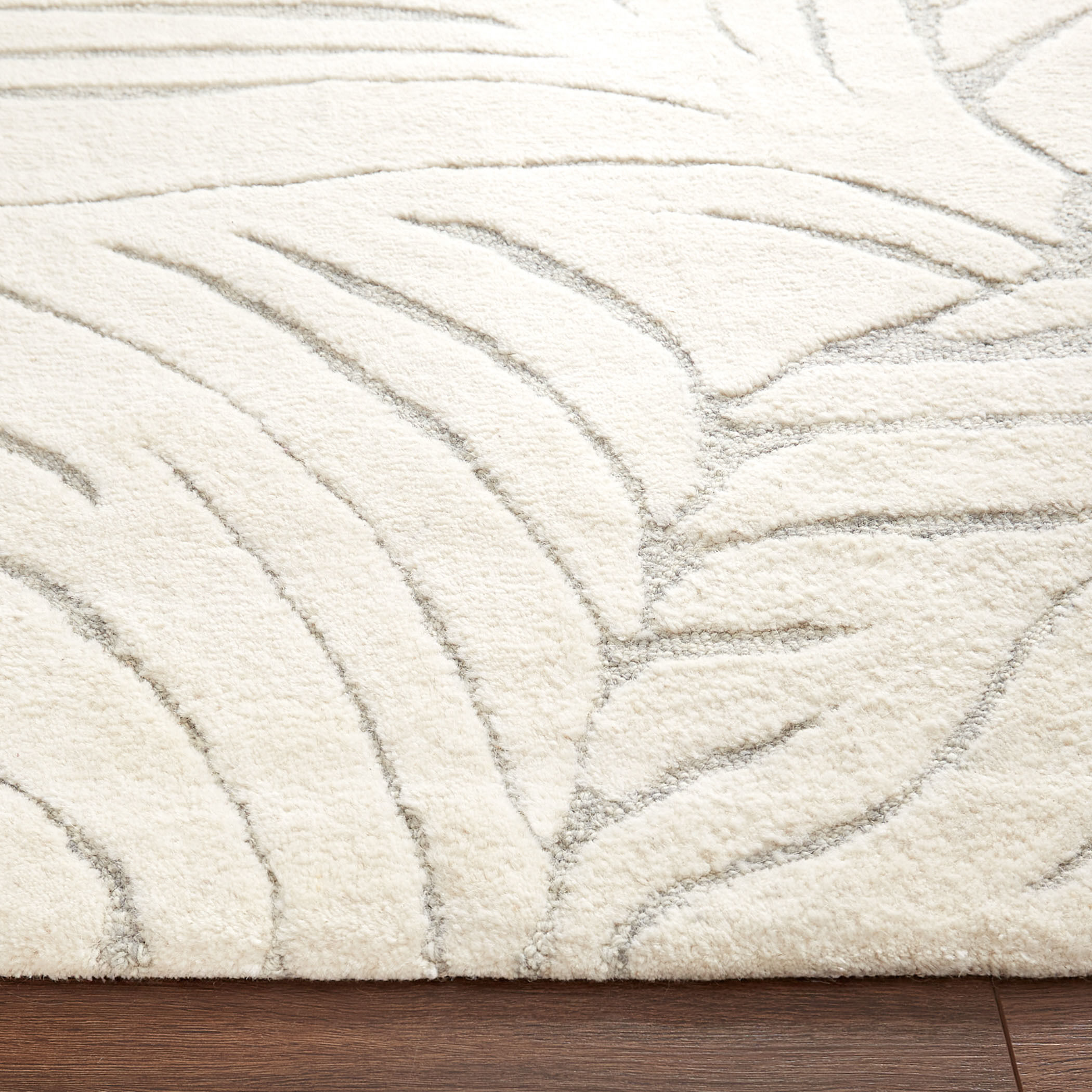 Mitra 130 X 94 inch Light Grey Rug in 8 x 11
