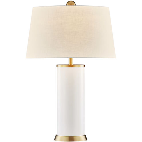 Melissa 29.13 inch 100.00 watt Blanc de Blanc Table Lamp Portable Light, By Coco & Dash