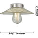 Franklin Restoration Halophane 1 Light 8.5 inch Brushed Satin Nickel Mini Pendant Ceiling Light in Incandescent, Clear Halophane Glass, Franklin Restoration