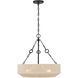 Tresselle 3 Light 20 inch Matte Black Pendant Ceiling Light