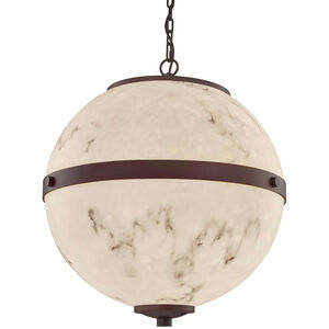 LumenAria Imperial LED 17 inch Dark Bronze Chandelier Ceiling Light