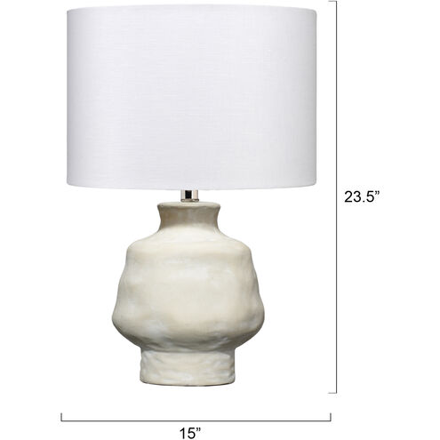 Leith 22 inch 150 watt Eggshell Table Lamp Portable Light