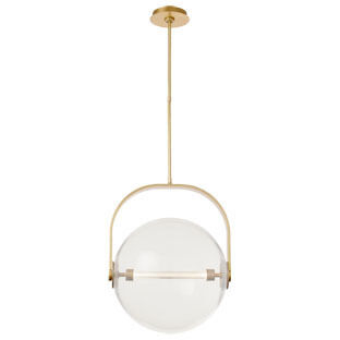 Sean Lavin Fues Line-Voltage Pendant Ceiling Light in Clear Glass