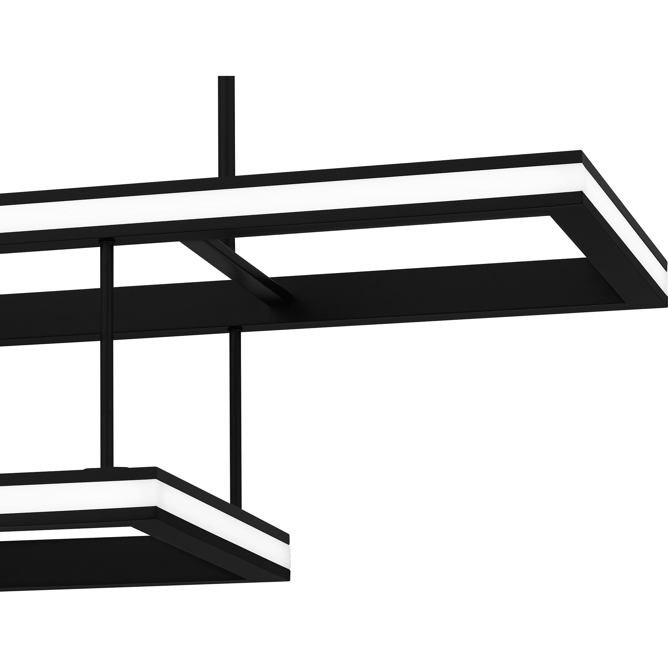 Aydin 37.75 inch Matte Black Island Light Ceiling Light