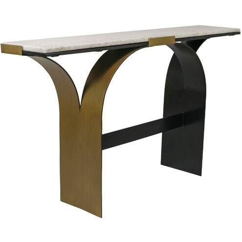 Rivington 54 inch Heirloom Gold with Nouveau Black Console Table
