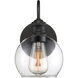 Farmhouse Outdoor Wall Lantern in Black