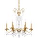 Helenia 6 Light 28 inch Heirloom Gold Chandelier Ceiling Light, Adjustable Height