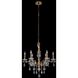 Venere 6 Light 26 inch Historic Brass Chandelier Ceiling Light