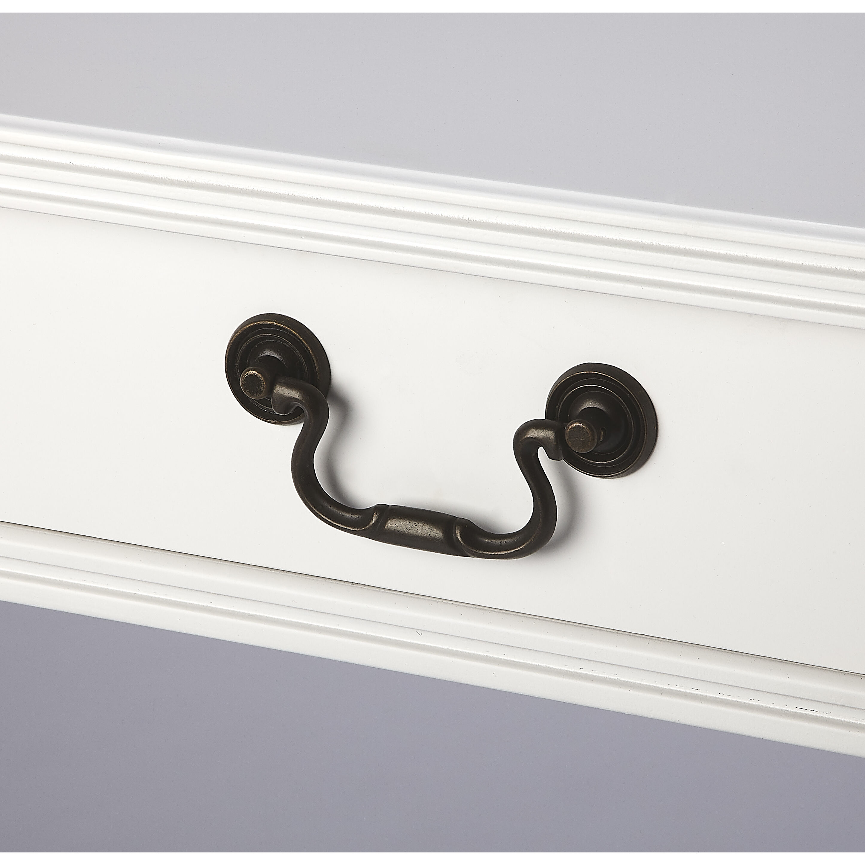 Masterpiece Alta  36 X 20 inch White Desk & Secretary