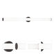 Leia LED 48 inch Black Vanity Light Wall Light