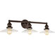 Union Square Ashbury 3 Light 28 inch Oil Rubbed Bronze Bathroom Wall Sconce Wall Light