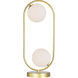 Celeste 19 inch 5.00 watt Medallion Gold Table Lamp Portable Light