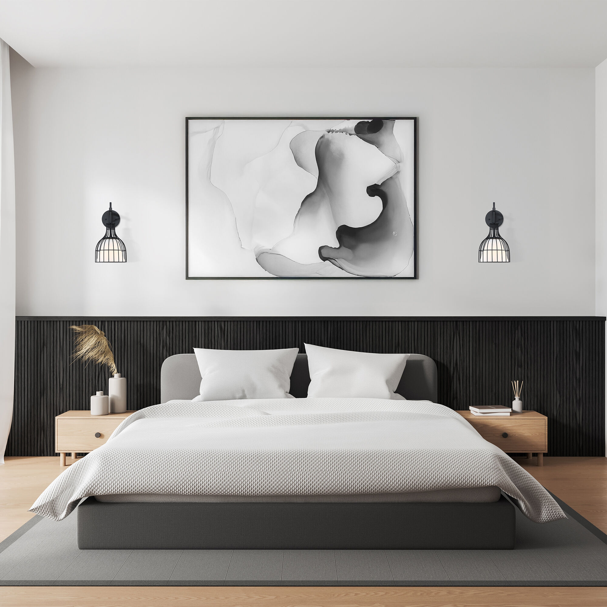 Evensong Wall Sconce Wall Light in Matte Black