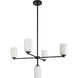 Nola 5 Light 30.63 inch Black Chandelier Ceiling Light