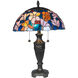 Florieta 24 inch 75.00 watt Antique Bronze Tiffany Table Lamp Portable Light