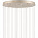 Lazio 36 Light 36 inch Natural/Painted Silver Multi-Drop Pendant Ceiling Light